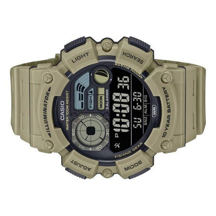 Casio Digital Resin Rem Quartz WS-1500H-5BV 100M herreur