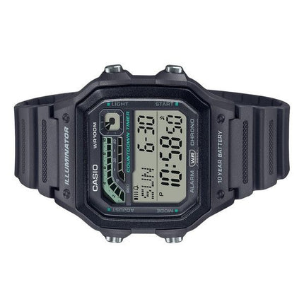 Casio Standard Digital Resin Rem Grå Kvarts WS-1600H-8AV 100M herreur