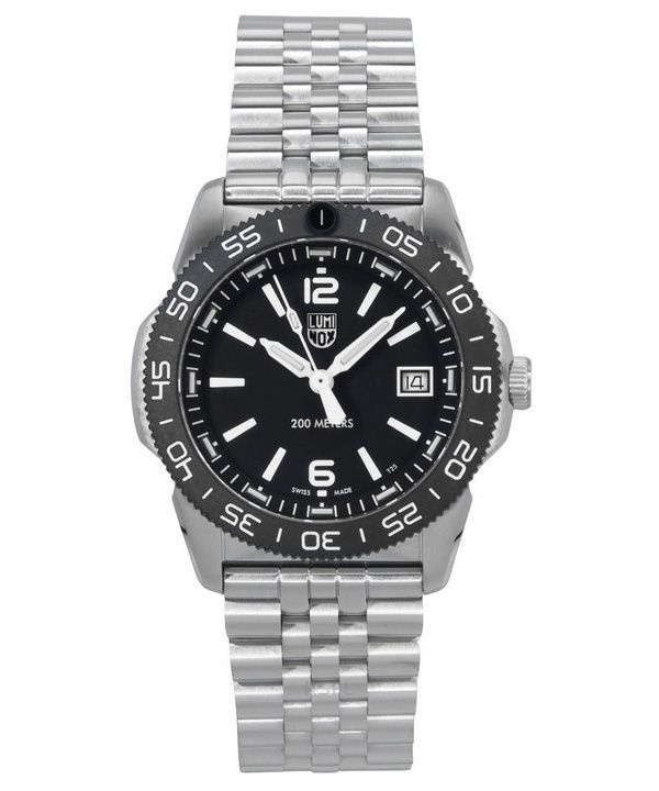 Luminox Pacific Diver Ripple Stainless Steel Black Dial Quartz XS.3122M.1 200M herreur