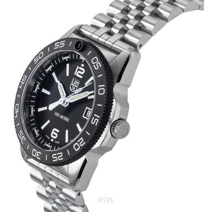 Luminox Pacific Diver Ripple Stainless Steel Black Dial Quartz XS.3122M.1 200M herreur