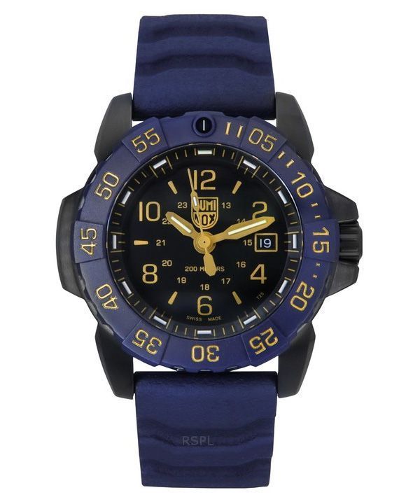 Luminox Navy SEAL Foundation Back To The Blue Black Dial Quartz Diver&#39,s XS.3255.CB.NSF 200M herreur