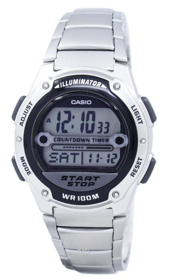 Casio Illuminator Countdown tidtager Digital W-756D-1AV Herreur