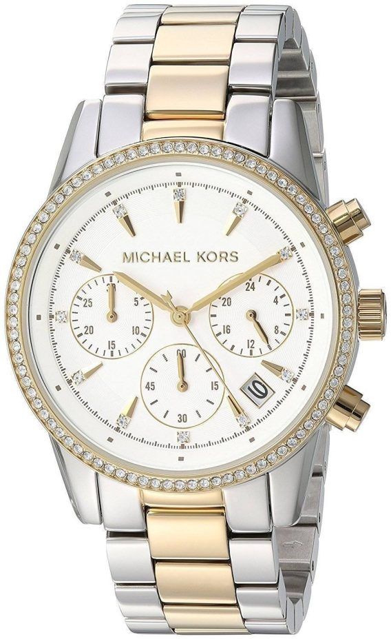 Michael Kors Ritz Chronograph Quartz Diamond Accent MK6474 kvinders Watch