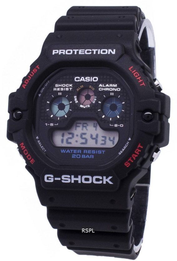 Casio G-Shock DW-5900-1 DW5900-1 Quartz Digital 200M Herreur