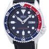 Seiko automatiske dykkerens 200M forholdet sort læder SKX009K1-LS6 Herreur