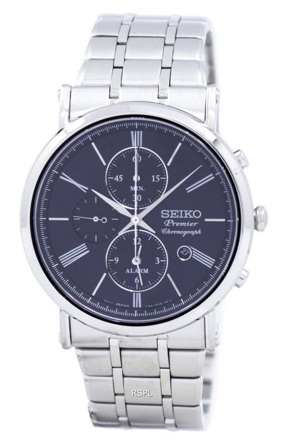 Seiko Premier Chronograph Alarm Quartz SNAF75 SNAF75P1 SNAF75P Herreur