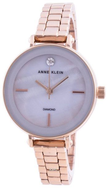 Anne Klein 3386LGRG Quartz Diamond Accents Women&#39,s Watch