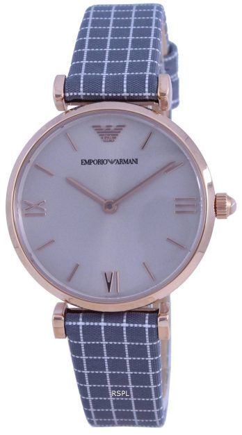 Emporio Armani Gianni T-Bar Grey Dial Quartz AR11386 Dameur