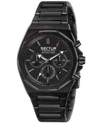 Sector 960 Chronograph Black Dial Stainless Steel Quartz R3273628001 100M herreur