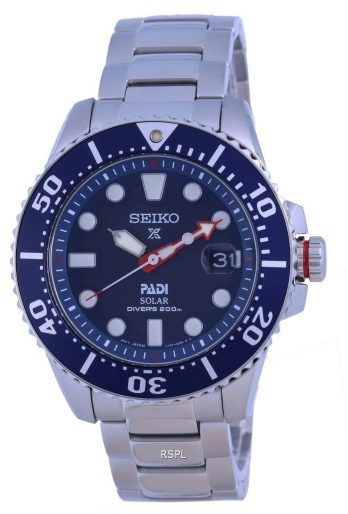 Seiko Prospex Padi Special Edition Blue Dial Solar Diver&#39,s SNE549 SNE549P1 SNE549P 200M Herreur