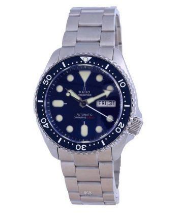 Ratio FreeDiver Blue Dial Rustfrit stÃ¥l Automatisk RTA102 200M Herreur