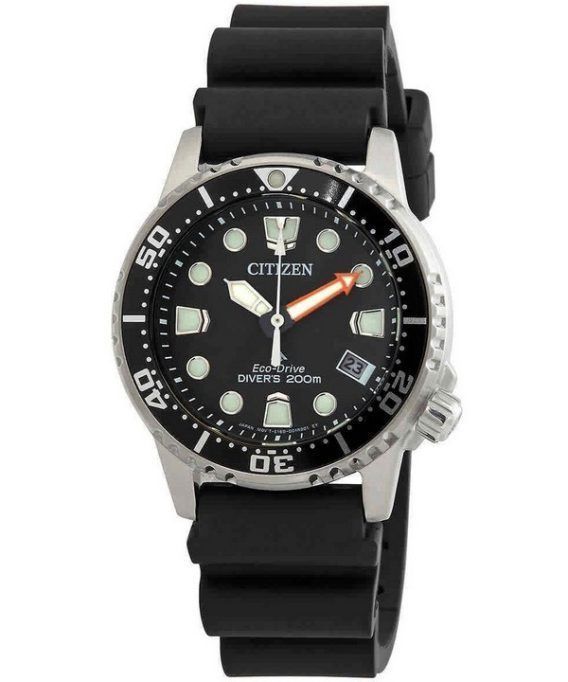 Citizen Promaster Dive Eco-Drive polykarbonatrem Black Dial Diver&#39,s EO2020-08E 200M herreur