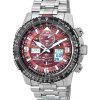 Citizen Promaster Skyhawk Perpetual Calendar Red Dial Eco-Drive Diver's JY8086-89X 200M herreur