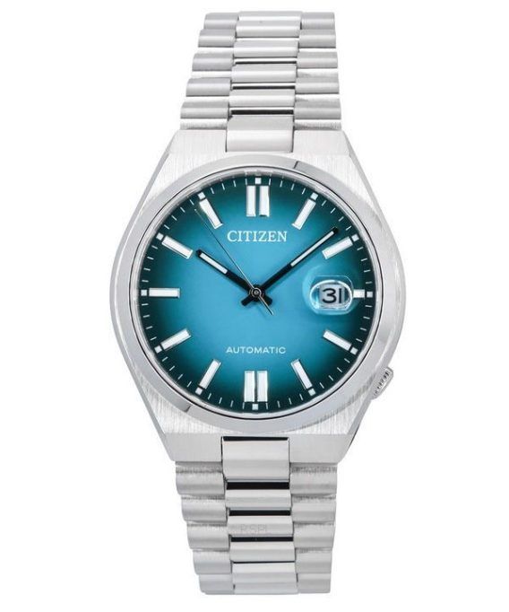 Citizen Tsuyosa rustfrit stål turkis skive automatisk NJ0151-88X herreur