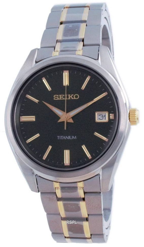 Seiko Discover More Titanium Quartz SUR377 SUR377P1 SUR377P 100M Herreur