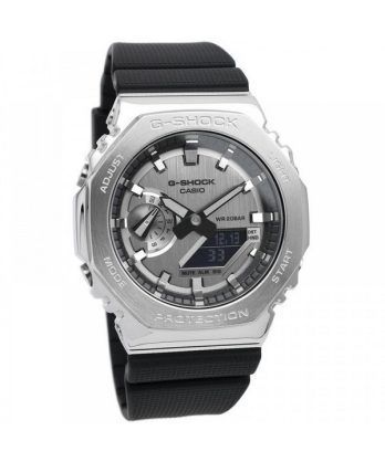 Casio G-Shock metalbeklædt analog digital harpiksrem GM-2100-1A GM2100-1 200M herreur