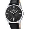 Festina Classics Læderrem Sort Urskive Quartz F20426-3 Herreur