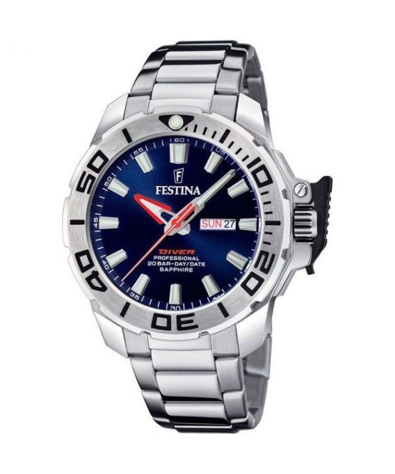 Festina Diver Stainless Steel Blue Dial Quartz F20665-1 200M herreur