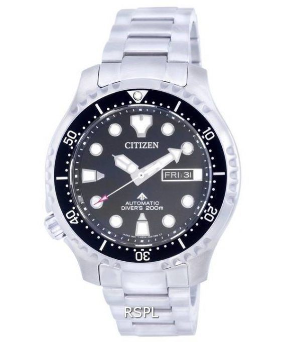 Citizen Promaster Marine Diver&#39,s rustfrit stål automatisk NY0140-80E 200M herreur