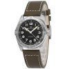 Hamilton Khaki Field Expedition Læderrem Sort Urskive Automatisk H70225830 100M herreur