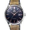 Orient Bambino Version 4 Klassisk ruskindslæderrem Navy Blue Dial Automatisk RA-AC0P02L10B herreur