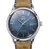 Orient Bambino Version 4 Klassisk ruskindslæderrem Blue Dial Automatisk RA-AC0P03L10B herreur