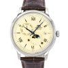 Orient Bambino Version 9 Sun And Moon Phase læderrem Champagne Urskive Automatisk RA-AK0803Y10B herreur