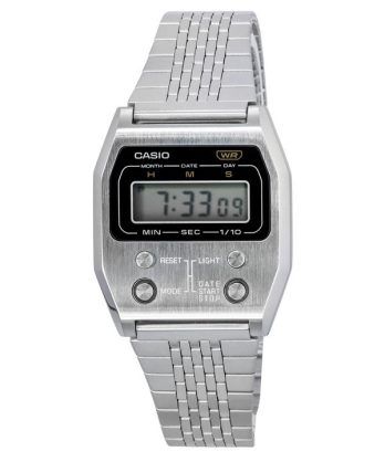 Casio Vintage Digital rustfrit stål Quartz A1100D-1 unisex ur