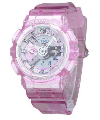 Casio G-Shock Analog Digital Virtual Worlds Translucent Pink Multicolor Urskive Quartz GMA-S110VW-4A 200M dameur