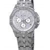 Bulova Octava Crystal Accenter Sølv multifunktionskive Quartz 96C134 herreur