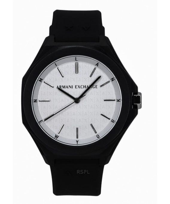 Armani Exchange Silikone Strap White Dial Quartz AX4600 Herreur