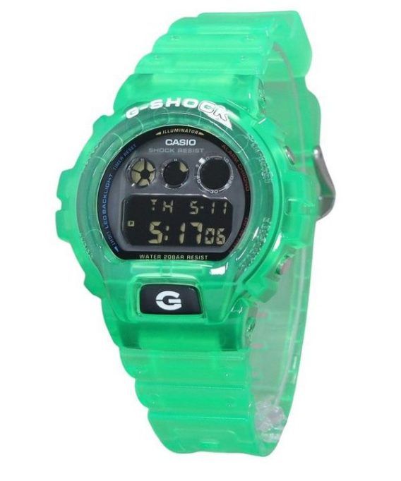 Casio G-Shock Joytopia Digital Translucent Green Resin Rem Quartz DW-6900JT-3 200M herreur