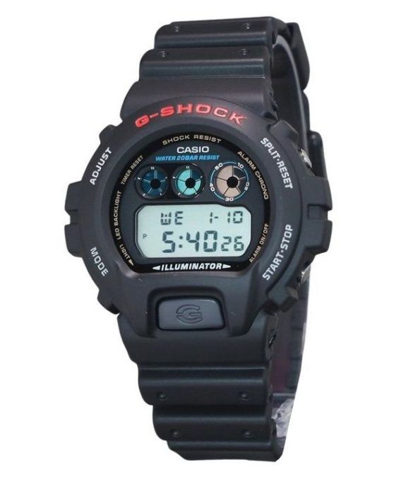 Casio G-Shock Digital Resin Rem Quartz DW-6900U-1 200M herreur