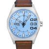 Diesel skraber læderrem Blue Dial Quartz DZ2174 Herreur