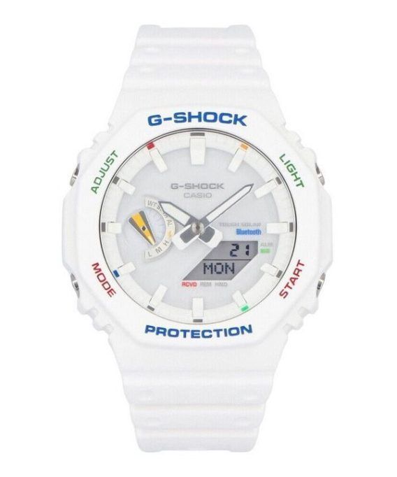 Casio G-Shock Analog Digital Resin Rem White Dial Tough Solar GA-B2100FC-7A 200M herreur