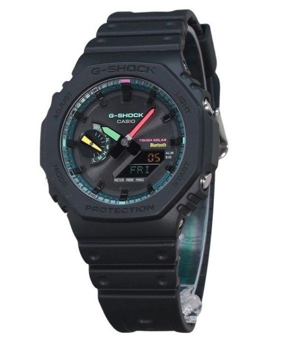 Casio G-Shock Analog Digital Smartphone Link Multi Fluorescent Accents Series Tough Solar GA-B2100MF-1A 200M herreur