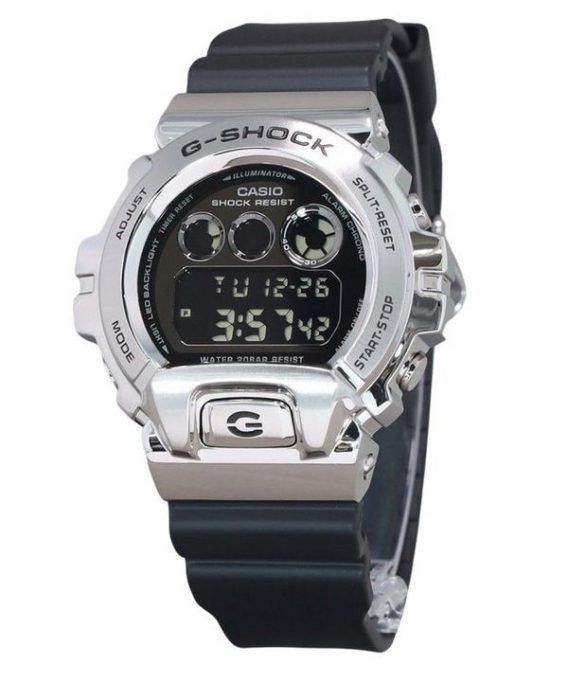 Casio G-Shock Digital Metal Bezel Resin Rem Quartz GM-6900U-1 200M herreur