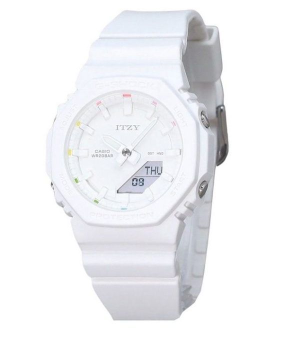 Casio G-Shock Analog Digital ITZY Collaboration White Dial Quartz GMA-P2100IT-7A 200M dameur