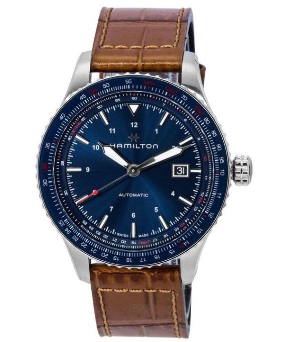 Hamilton Khaki Aviation Converter Blue Dial Automatisk H76645540 100M herreur