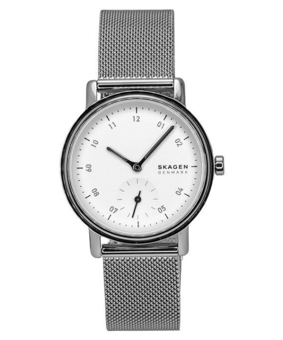 Skagen Kuppel Lille Rustfrit Stål Hvid Urskive Kvarts SKW3100 Dameur