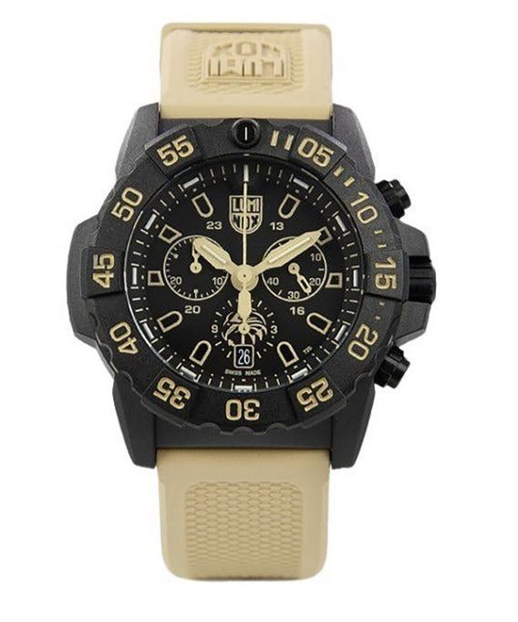 Luminox Navy Seal Foundation Chronograph Black Dial Quartz Diver's XS.3590.NSF.SET 200M herreur med ekstra rem