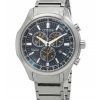 Citizen Eco-Drive Super Titanium Chronograph Blue Dial AT2530-85L 100M herreur