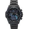 Casio Edifice Analog Chronograph Rustfrit Stål Sort Urskive Solar EQS-940DC-1B 100M herreur