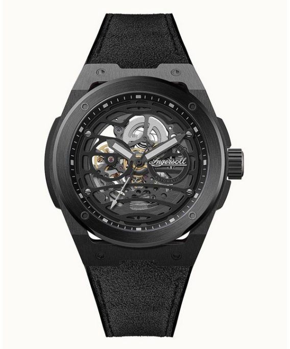 Ingersoll The Springfield Black Skeleton Dial Automatisk I15201 herreur