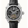 Ingersoll The Varsity Sun And Moon Phase Læderrem Skeleton Grey Dial Automatisk I15402 herreur