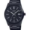 Casio standard analog sort ionbelagt rustfrit stål sort skive kvarts MTP-VD03B-1A herreur