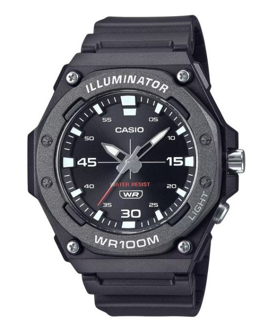 Casio Standard Analog Resin Rem Black Dial Quartz MW-620H-1A 100M herreur