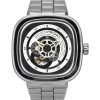 Sevenfriday P-Series NFC Black And White Open Heart Dial Automatisk P1B/01M SF-P1B-01M herreur