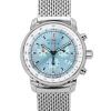 Zeppelin LZ14 Marine Chronograph rustfrit stål Ice Blue Dial Quartz 8886M3 herreur