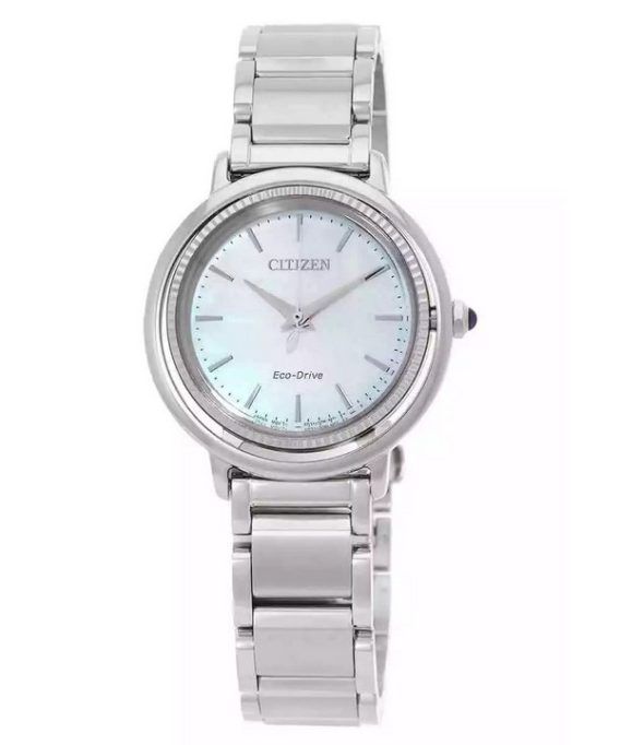 Citizen L Eco-Drive rustfrit stål blå perlemorskive EM1100-84D dameur